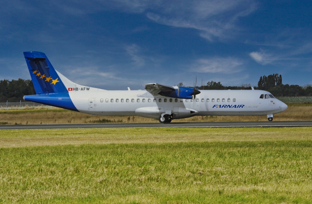 ATR 72-200 of Farnair, Registration HB-AFW